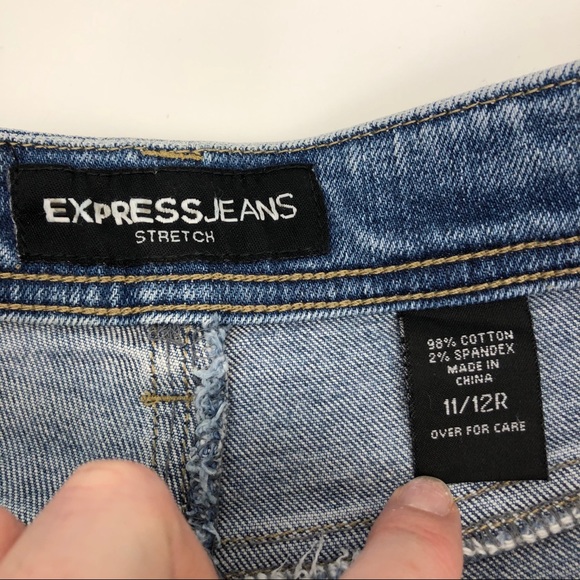 Express vintage high rise blue jeans - 11/12 - Picture 6 of 6